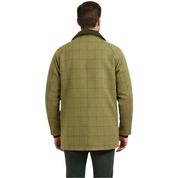Game Technical Apparel Padded Derby Tweed Green Wool Countrywear Jacket Coat - Picture 3 of 16